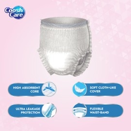 Adult Pull-Up Underwear for Men and Women, Maximum Absorbency and Comfort for Day & Night Protection (Medium, 80, Count)