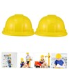 2Pcs Construction Party Hats Hard Hats for Dress Up for