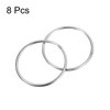 sourcing map Stainless Steel 304 O Rings, Pack of 8,