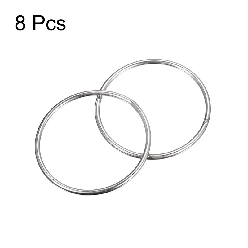sourcing map Stainless Steel 304 O Rings, Pack of 8,
