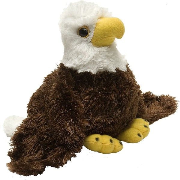 Wild Republic Bald Eagle Plush, Stuffed Animal, Plush Toy, Gifts for Kids, Hug’Ems 7"