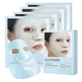 Illiyoon (9/16 Release) Ceramide Ato Concentrate Gel Face Mask | Glass Skin Glow Hydrating Sleep Mask for Sensitive Skin, Pore Tightening, Korean Hydrogel Mask with Ceramide & Collagen