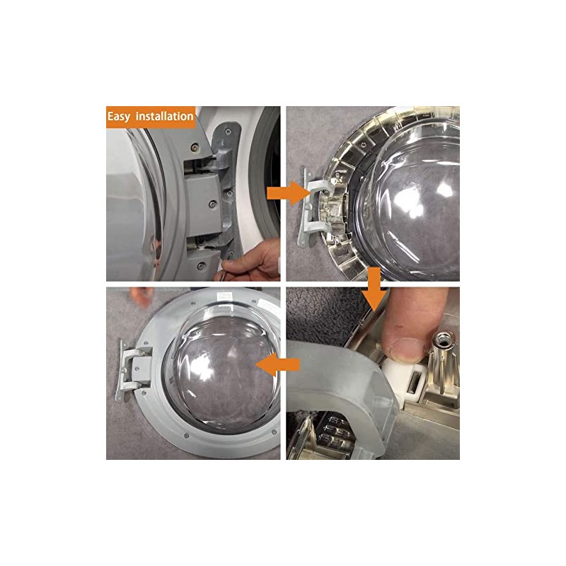 Pssopp Washing Machine Door Hinge Aluminium Alloy Replacement Part for
