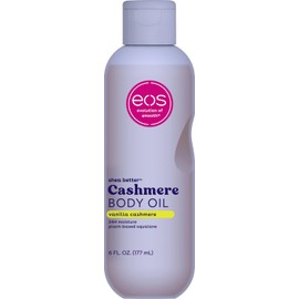 eos Aceite Corporal De Cachemira Vainilla Y Cachemira Hidratación 24 Horas Escualano Vegetal Para Calmar Suavizar Y Alisar La Piel Seca 177 Ml Blanco