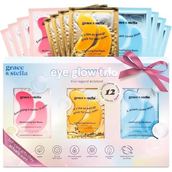 Grace & Stella Under Eye Patches 12 Pairs Gift Set