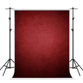 Kate 5×7ft Dark Red Backdrops Portrait Burgundy Photography Background Red Burgundy Backdrop Photo Studio Props for Photographer Headshot Fabric Cloth Seamless