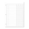 BookFactory 3 Column Ledger Sheets/Account Loose Paper/Accounting Paper (Three Columns