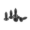 uxcell M3.5 x 12mm Wood Screws Phillips Flat Head Carbon