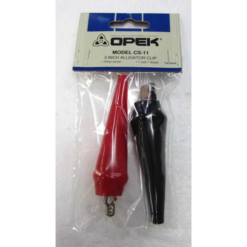 OPEK CS-11 3 Inch Alligator Clip Vinyl Cover Red &