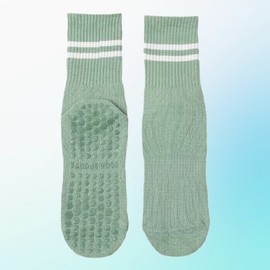 All-Season Non-Slip Socks 6-Pair Set for Seniors and Children 3 Black, 3 White Socks Set