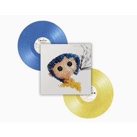 Various Artist Coraline Anniversary Edition Pressed On Glitter Blue and Yellow Discs W/ Special Pink Palace "Pop Up''