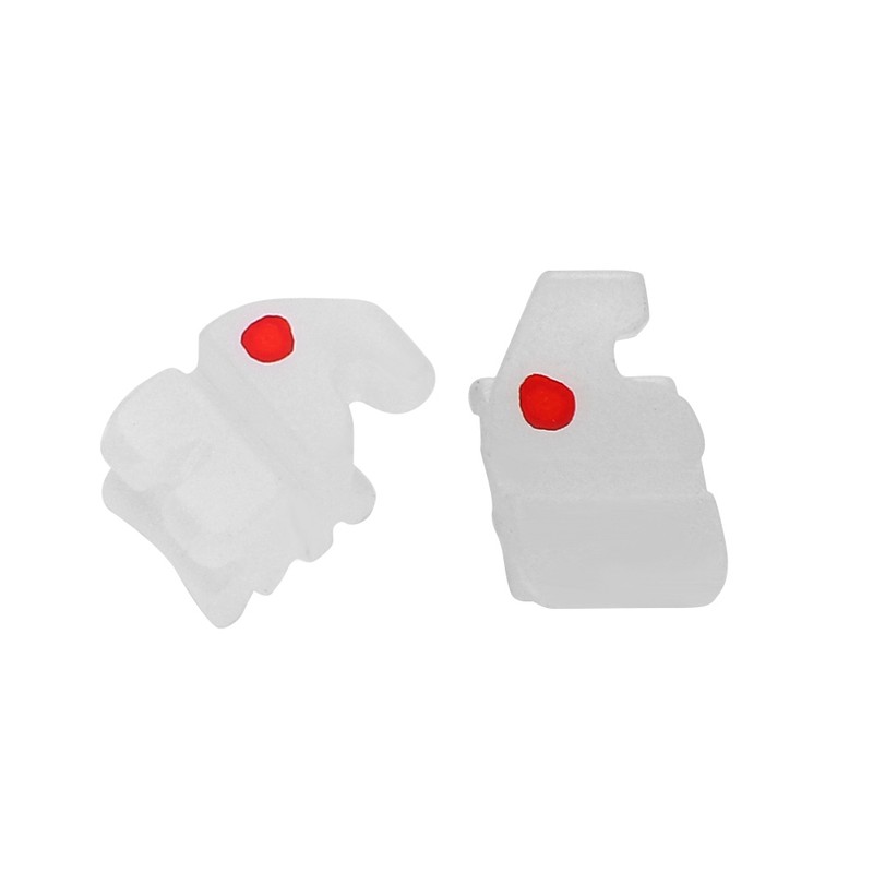 20pcs Dental Orthodontics Brackets Ceramic Roth 0.22 3-4-5 Hooks Teeth