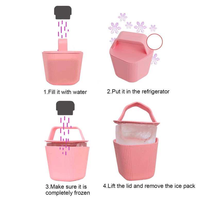 Ice Roller Skin Friendly Silicone Ice Cube Mold Roller Reusable