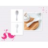 MIZORLIE Rice Paddle Tool,Non-Stick Rice Spoon,Standing Rice Spatula with Smile