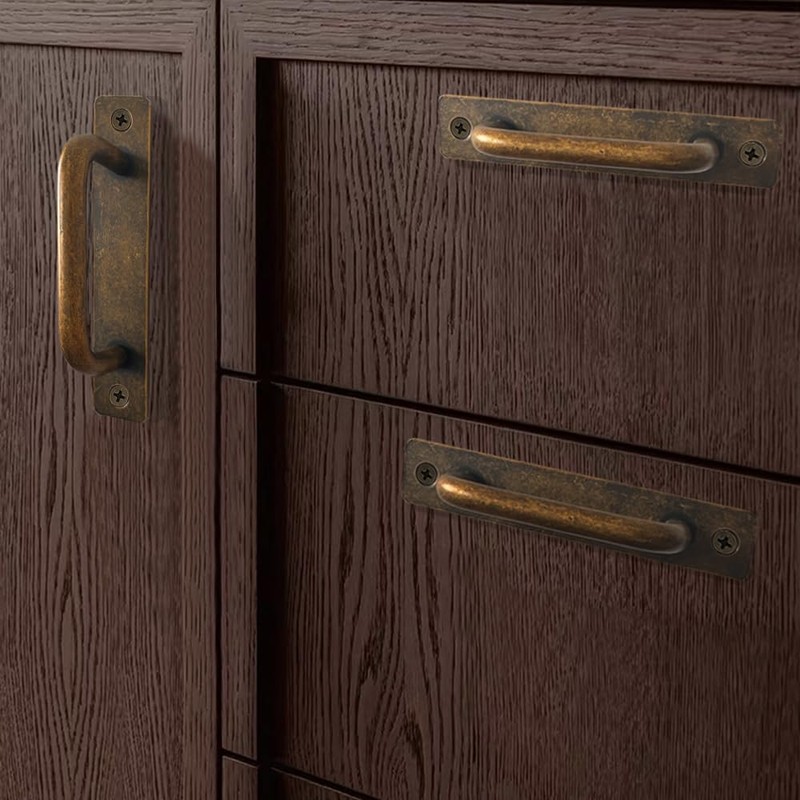 Westablize 2 Pack 5 Inch 128 mm Copper Cabinet Handles