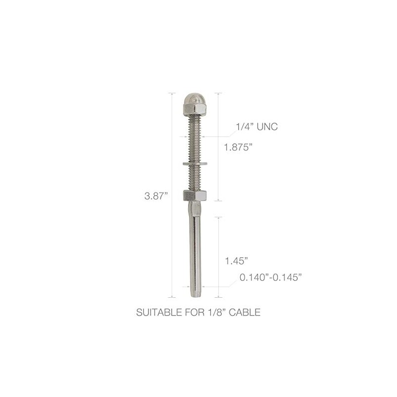 Fayevorite 20 Pairs Threaded Terminal Stud End and Fixed End