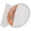 Moving Sand Art Round White Frame 3D High Transparent Glass