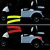 Golf Cart Front Rear Side Reflex Reflector Strips, Stick-On Reflective