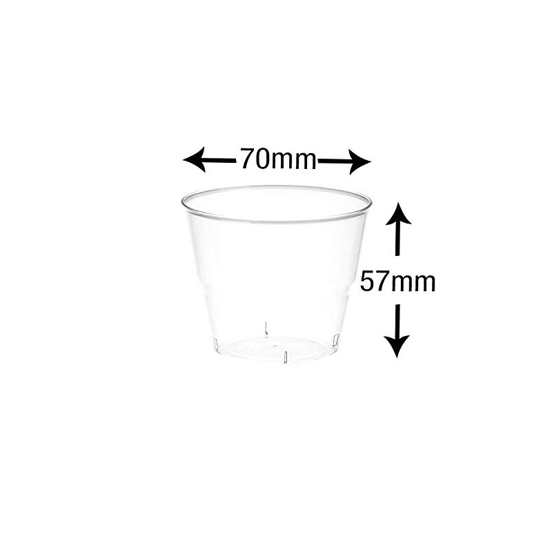 Caterserve Crystal Clear Hard Plastic Dessert Cups Multi-Use tumblers 5oz-145ml