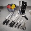 Kitchen Knife Set, 9Pcs Knife Set with Acrylic Block, Ergonomical