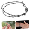 ABOOFAN Tungsten Carbide Glass Breaking Tool 2-Piece Escape Bracelet for