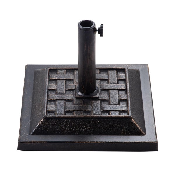 FLAME&SHADE 26lb Square Base Stand Weight for Patio Market Table