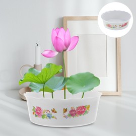 Toddmomy Set of 3 Lotus Plant Water Bowls Water Pot, Terrarium Bowl, Hydroponic Plant Bowl Without Drainage Hole