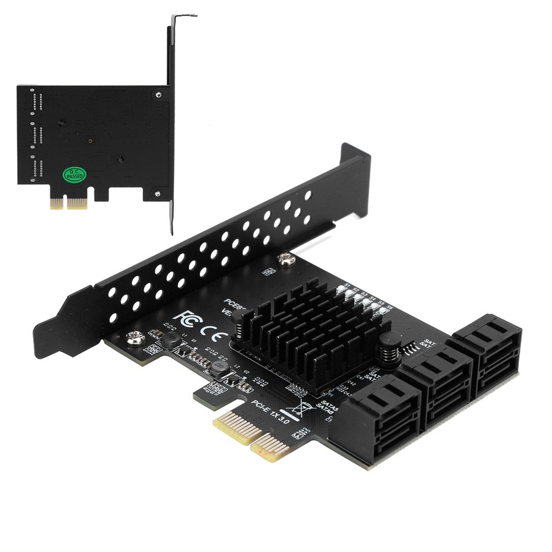 Expansion Card PCIE to 6Port SATA3.0 Hard Disk 6G ASM1166