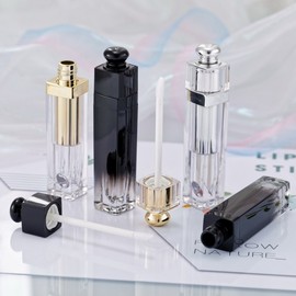 DIY Empty Lip Gloss/Glaze Tubes - Long Gradient & Hollow (Stock) Free Size / Long Gradient Lip Gloss * Plastic 30ea