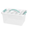 Xyskin 14 Quart Clear Storage Bins with Lid and Green
