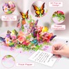 FITMITE Pop up Birthday Card with Lights Music, 3D Butterfly