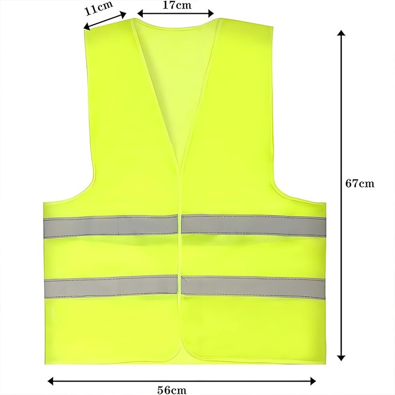 miaomiao High Visibility Vests Car Pack of 5 Reflective Safety