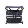 Unbranded 16" Folding Gardening Stool with Detachable Tote, Navy Blue