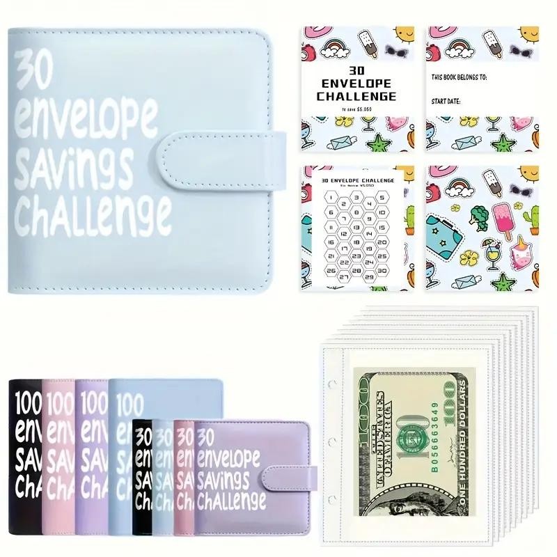 „ÄêFaddish„Äë100 envelope savings books + unlimited writing pencils for easy