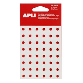 Apli 228 - Pack of Reinforcement Rings - 96 Units - Transparent