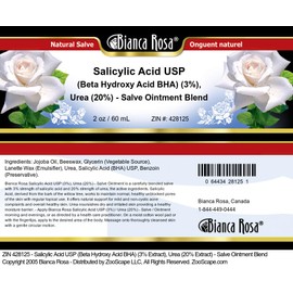Salicylic Acid USP (Beta Hydroxy Acid BHA) (3%), Urea (20%) - Salve Ointment Blend (2 oz, ZIN: 428125)
