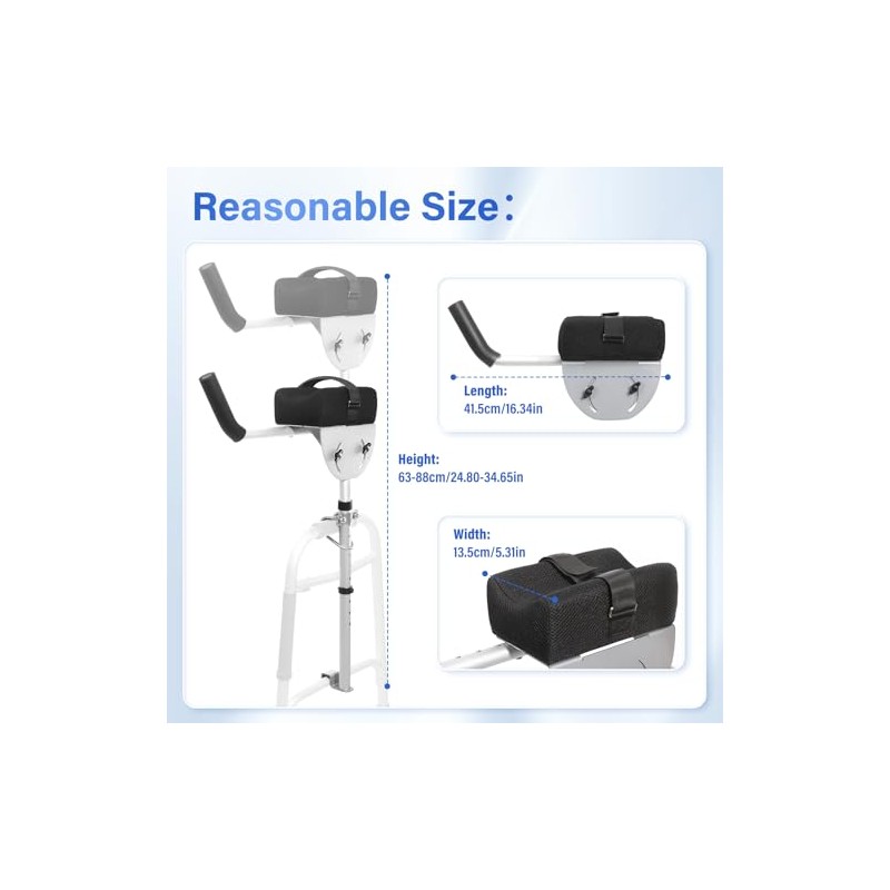 Walker Platform Attachment with Adjustable Padded Cuff - Walker Platform