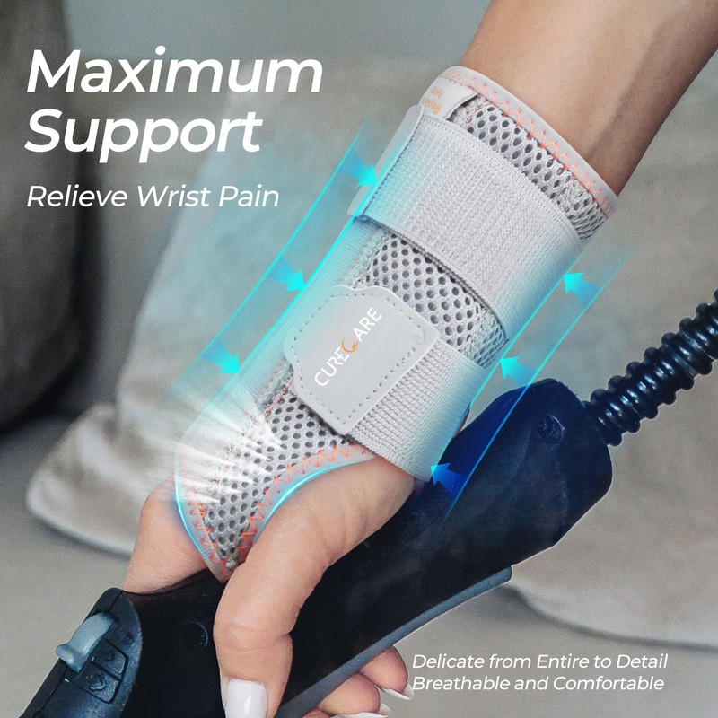 CURECARE 2 in 1 Wrist Brace for Carpal Tunnel, Wrist