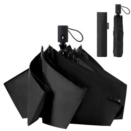 Folding Umbrella, Lightweight, 7.4 oz (210 g), Parasol, One-Touch Automatic Opening/Closing UV Protection, Full Light Blocking, Folding Umbrella, Men's, For Both Rain and Shine, Durable, 6 Ribs, UV