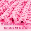 Warm Blanket Pink Soft Fleece Blankets Twin Size Throw Blankets