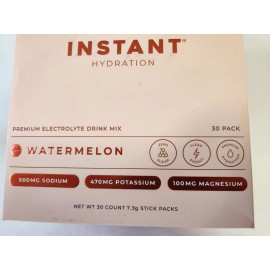 Instant Hydration Electrolyte Watermelon Flavor Drink Mix 30 Stick Packs 02/2027