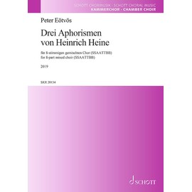 Drei Aphorismen: for 8-part mixed choir SSAATTBB. choir (SSAATTBB). Partition de chœur.