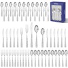 HIKAA Gift Wrap Silverware Set Stainless Steel Flatware Set for