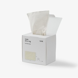 JAJU [JAJU] Unbleached Face Towel 100 Sheets
