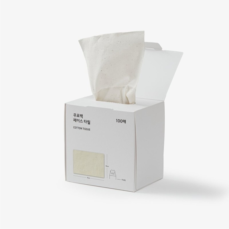 JAJU [JAJU] Unbleached Face Towel 100 Sheets