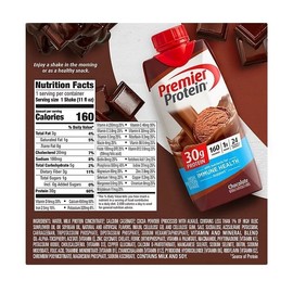 Premier Protein 30g High Protein Shake, Chocolate, 11 fl. oz., 15 pk.