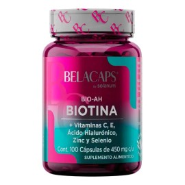 Solanum Biotina + Ácido Hialurónico 100 Cápsulas 450g