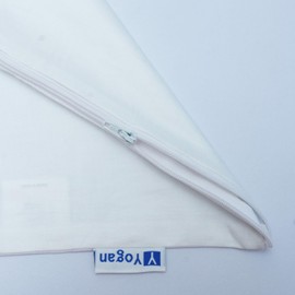 Yogan Pillow Covers/Cases Pack of 2 | 100% Cotton | 50 X 75 Cm| Super Soft & Comfortable (White)