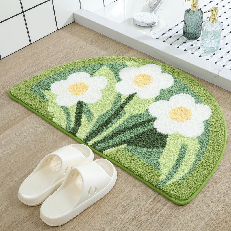 Tyrafry Luxury Bathroom Rugs Shaggy Bath Mats, Super Absorbent Shower