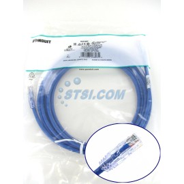 Panduit UTPSP10BUY Cat6 Network Modular Patch Cable/Cord, 10 Ft Blue ~STSI